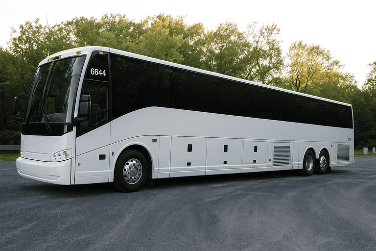 exterior of Hawthorne Coach Bus Service coach bus
