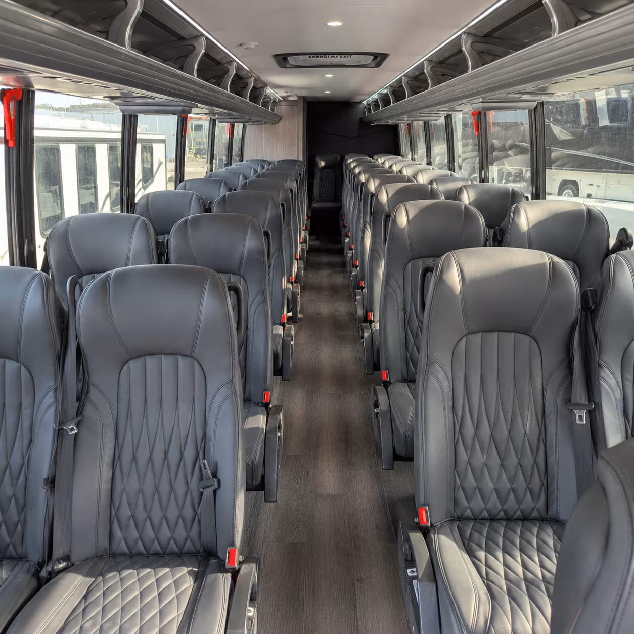 hawthorne 28 passenger minibus interior