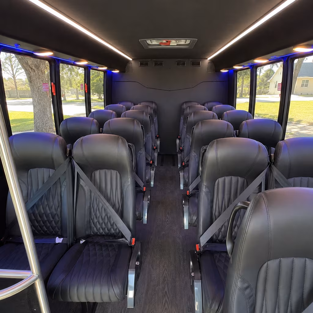 hawthorne 30 passenger minibus inside