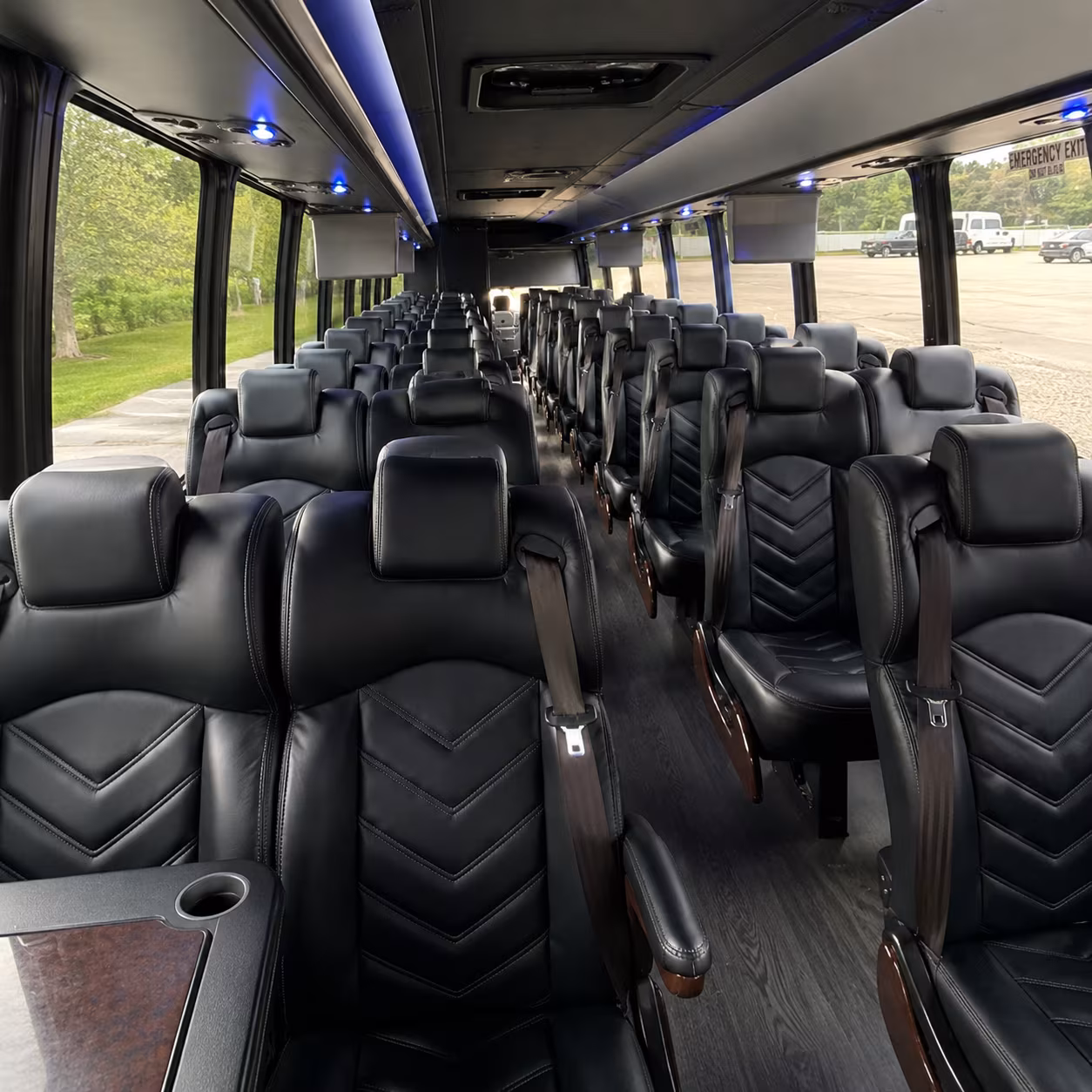 hawthorne 30 passenger minibus interior