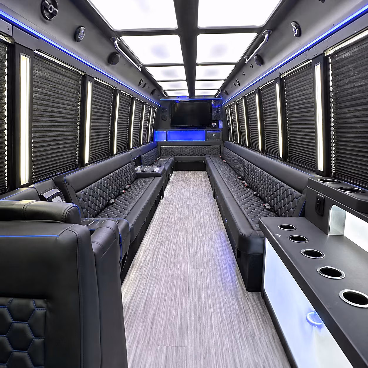 hawthorne party bus interior