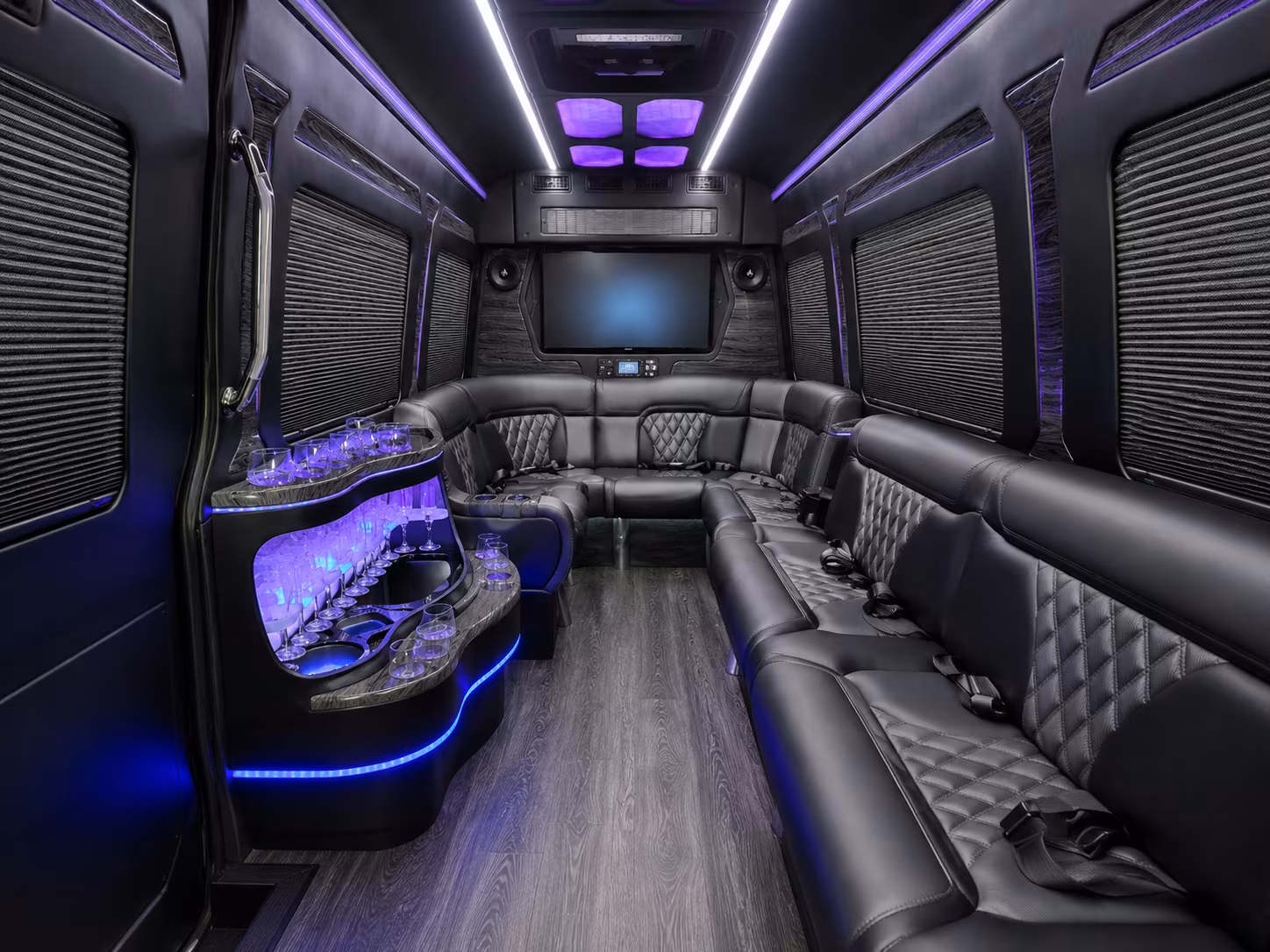 hawthorne sprinter limousine inside