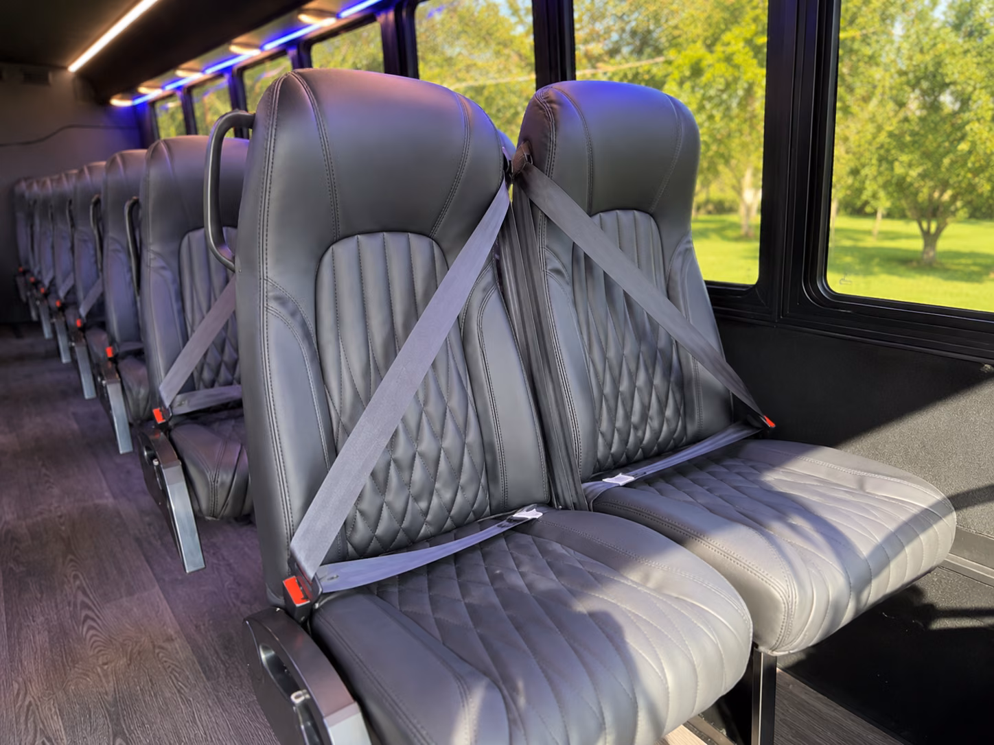 shuttle buses for wedding guests between hawthorne hotels and venues